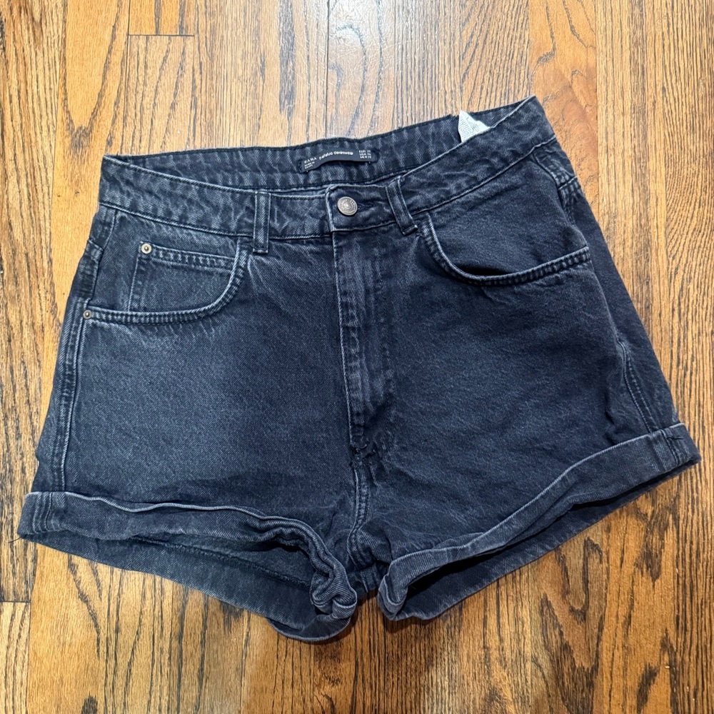 Zara Dark Denim Jean Shorts size 6